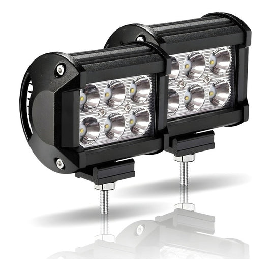 X2 Foco Led Neblinero 18w Antiniebla 6led 12v Auto Camioneta