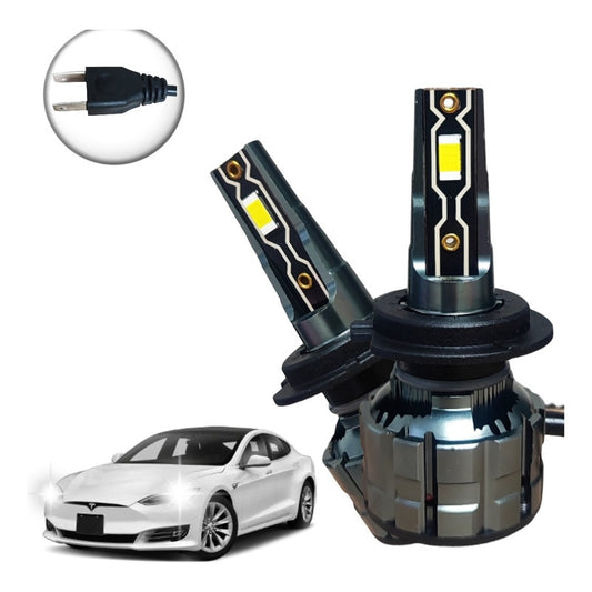 Kit X2 Ampolleta Turbo Led 8v-48v 28000l 280w Conector H7