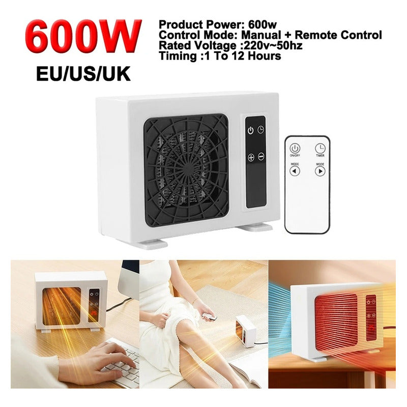 Calefactor Eléctrico Portatil Estufa Con Control 600w /ryc