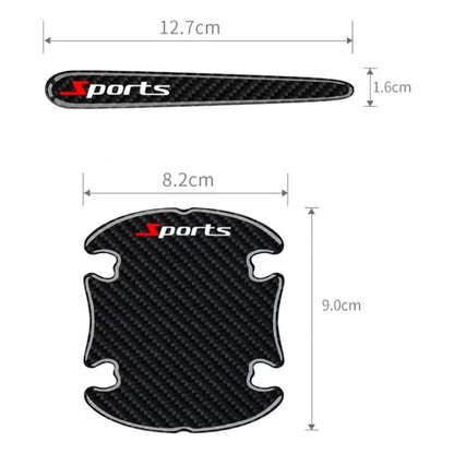 Set 8pcs Protector De Manilla + Topes De Puerta Y Retrovisor
