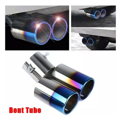 Cola De Escape Auto Doble Ionizado Tuning Universal/r&c