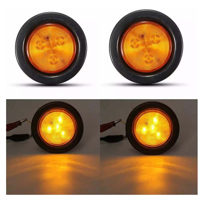 X6 Luz Led Trasera 24v Luz Trocha Camión Blanco Ámbar Rojo