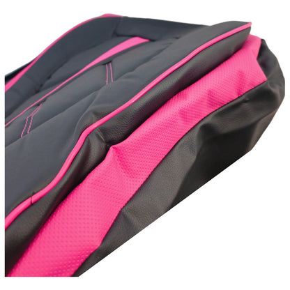 Set Fundas Cubreasiento 100% Eco Cuero Acolchado Cn Bolsillo