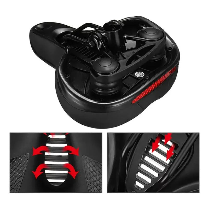 Sillin Asiento D Bicicleta Antiprostático Acolchado Meryfoam Negro Rojo Ja-sd-8082