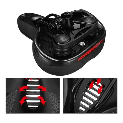 Sillin Asiento D Bicicleta Antiprostático Acolchado Meryfoam Negro Rojo Ja-sd-8082