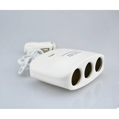 Encendedor Triple Adaptador +2usb 120w 12-24v Splitter Encen