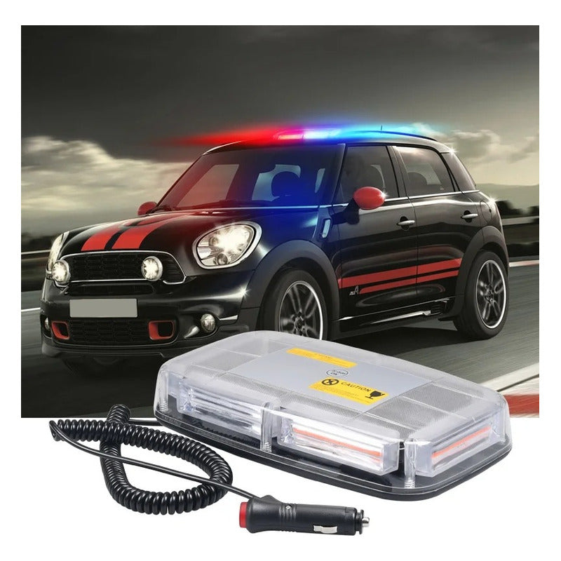 Baliza De Techo Auto Destellante 12-24v Estrobo Con Iman /r&