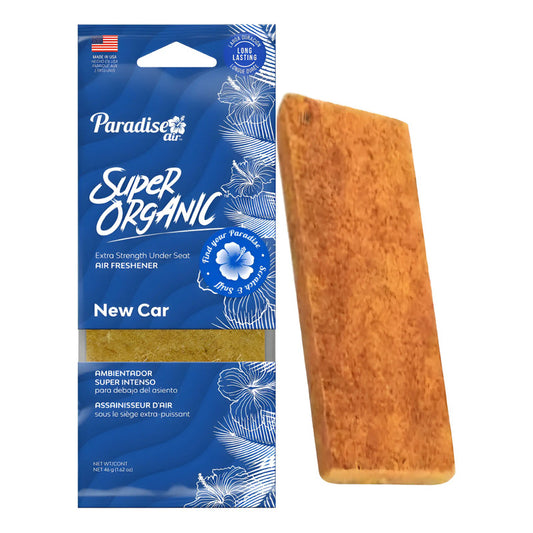 Ambientador Super Organic Aromatizante Paradise Air Auto Cas Madera Auto Nuevo