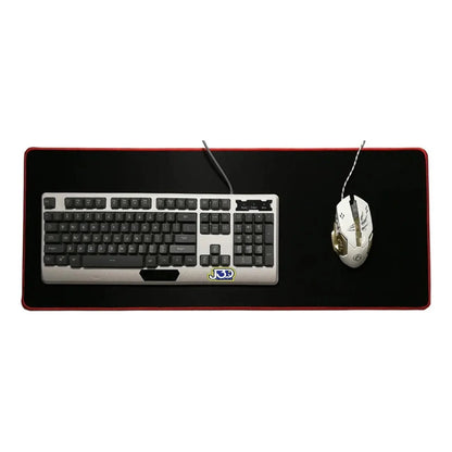 Alfombrilla Gamer Weibo K9 Xl Antideslizante Costura Roja Negro No