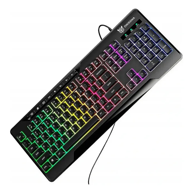 Teclado Para Gamers Onikuma G32 Rgb Membrana 104 Teclas Usb Negro