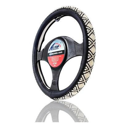 Funda Cubre Volante Eco Cuero Cn Diseño Perlas Universal Aut