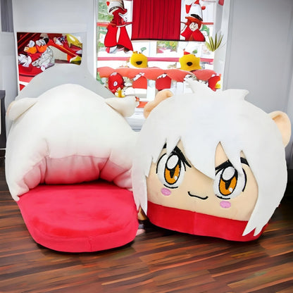 Pantuflas Acolchada Abierta Anime Inuyasha Talla 36-41 Kawai Rojo Único