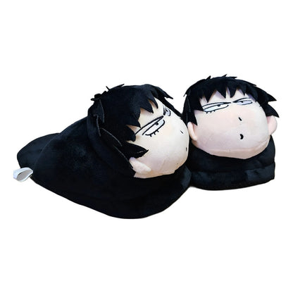 Pantuflas Acolchada Abierta Anime Kaede Rukawa Talla 36-41 Negro Kaede Rukawa Único