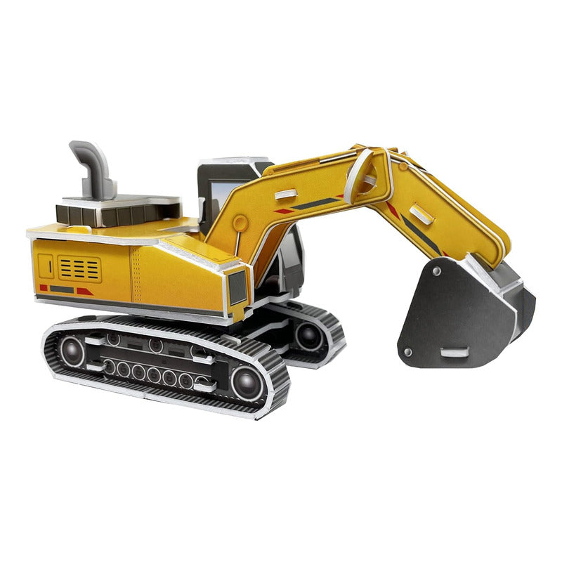 Puzzle 3d - Máquinas De Construcción Mini Rompecabeza 3d