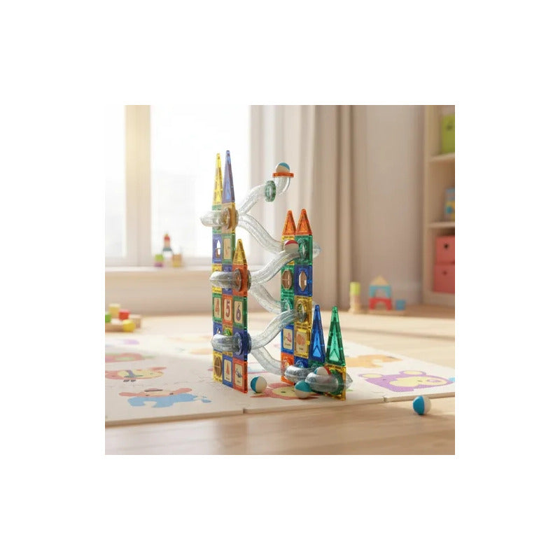 Set Bloques Magnético 97pcs Juguete Didáctico Niñ@ Construir