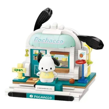 Set Bloque De Construcción Keepplay Sanrio 366 Pieza Kawaii 366 Pochacco Sports Hall