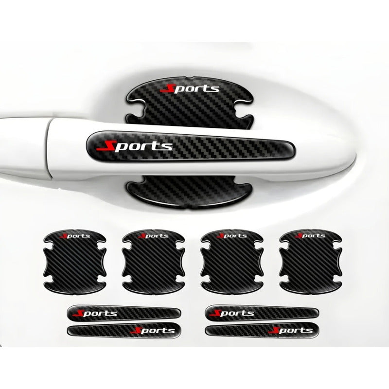 Set 8pcs Protector De Manilla + Topes De Puerta Y Retrovisor