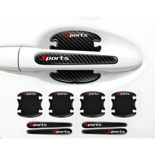 Set 8pcs Protector De Manilla + Topes De Puerta Y Retrovisor