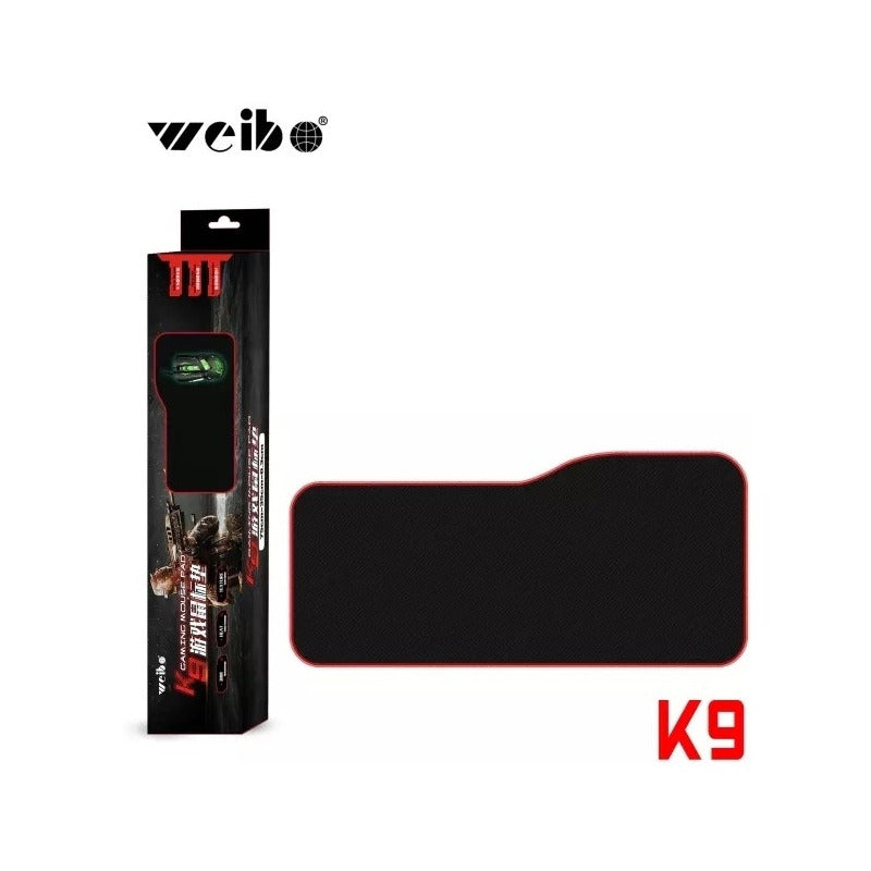 Mouse Pad Gamer K9 Antideslizante Cosido Alfombrilla Ratón