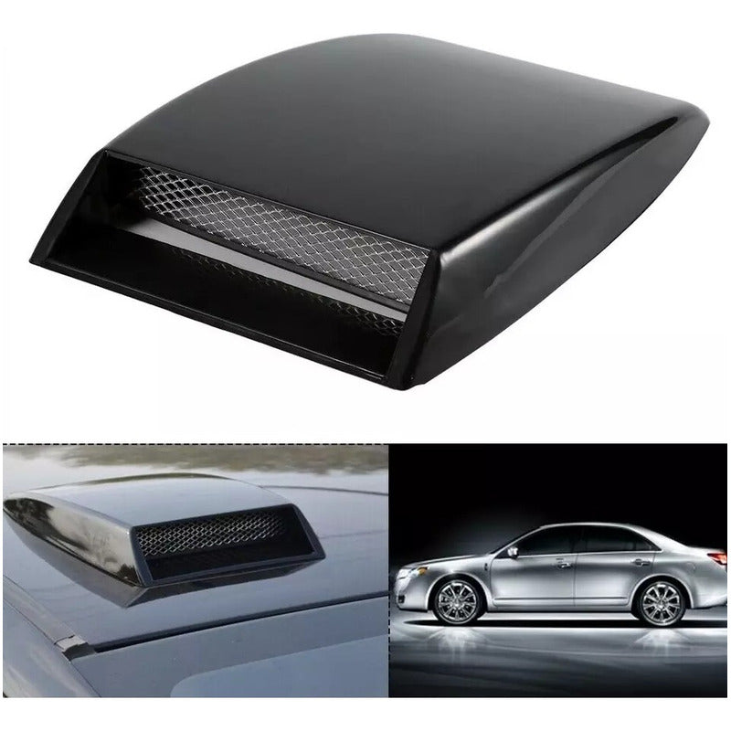 Toma De Aire De Capot Adhesiva Auto Tuning Universal Negrope Negro Negro Pequeña 800066