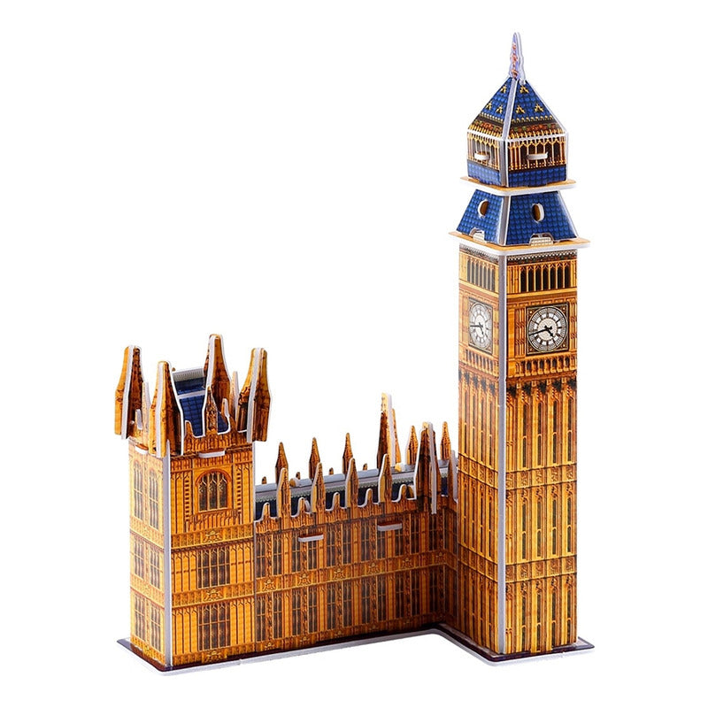 Puzzle 3d -london Big Ben- 34 Piezas Mini Rompecabeza 3d