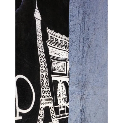 Plumón Cobertor Cubrecama Plush Chiporro Funda 2p Diseños Negro Mod3 Paris