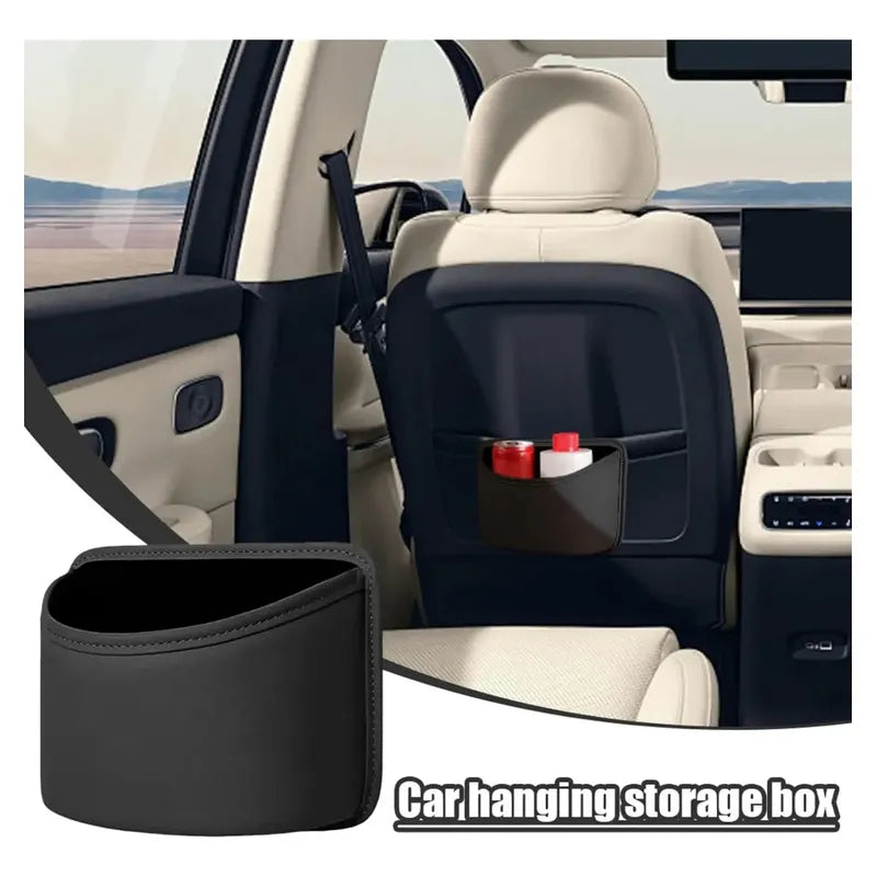 Cesta Organizador Multifunción Para Puerta Y Asiento Auto Lisa Negro