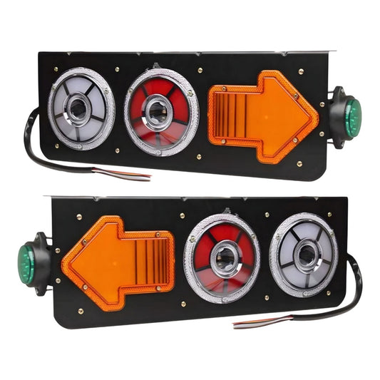 X2 Foco Led Freno Secuencial Multifunción Rgb 12-24v Camión