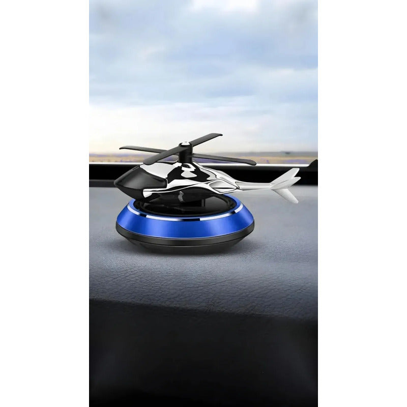 Aromatizante Solar Helicóptero Giratorio Difusor Aroma Auto Color Azul T3 Fragancia Surtido