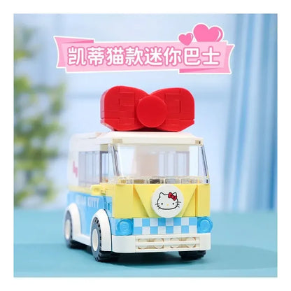 Set Bloques De Construcción Keeppley Hello Kitty Y Amigos 158 Hello Kitty Mini Bus 7510