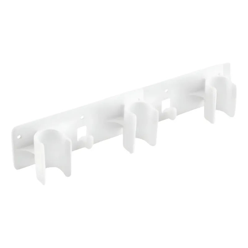 Organizador 3 Escoba Colgador Adhesivo D Escobillon Trapero Blanco 30420