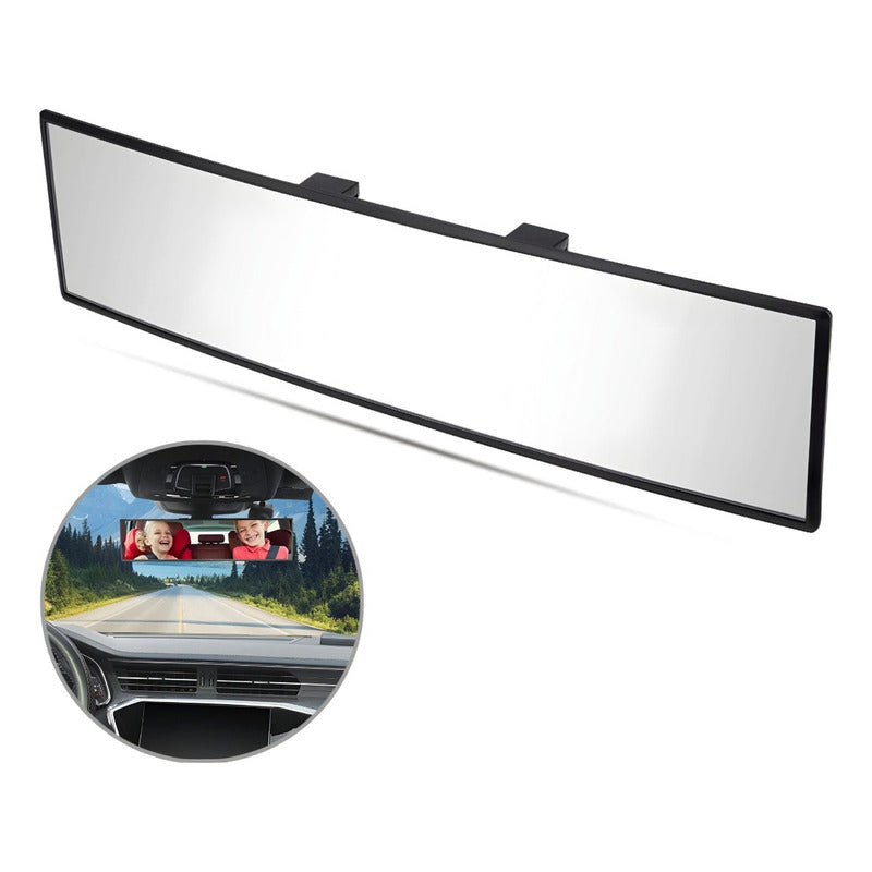 Espejo Retrovisor Curvo Adaptable Visión Panorámica 27cm Ryc
