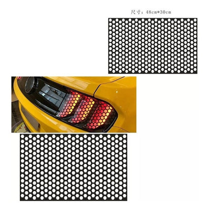 X2 Vinilo Adhesivo Foco Óptico Panal 48x30cm Auto Tunning