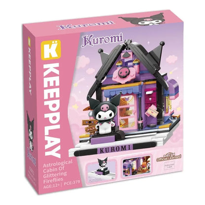 Set Bloque De Construcción Keepplay Sanrio 366 Pieza Kawaii 366 Kuromi Astrological Cabin