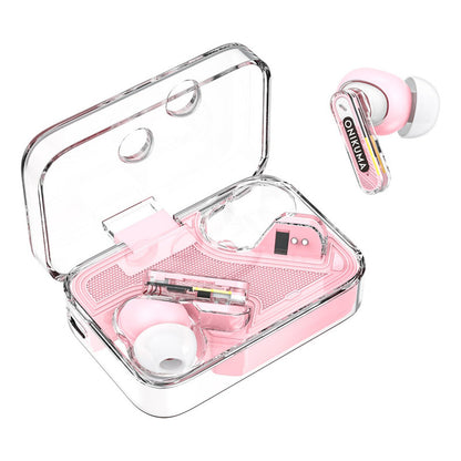 Auriculares Bluetooth Onikuma T5 Tws Reducción De Ruido Pink Color T5 Pink
