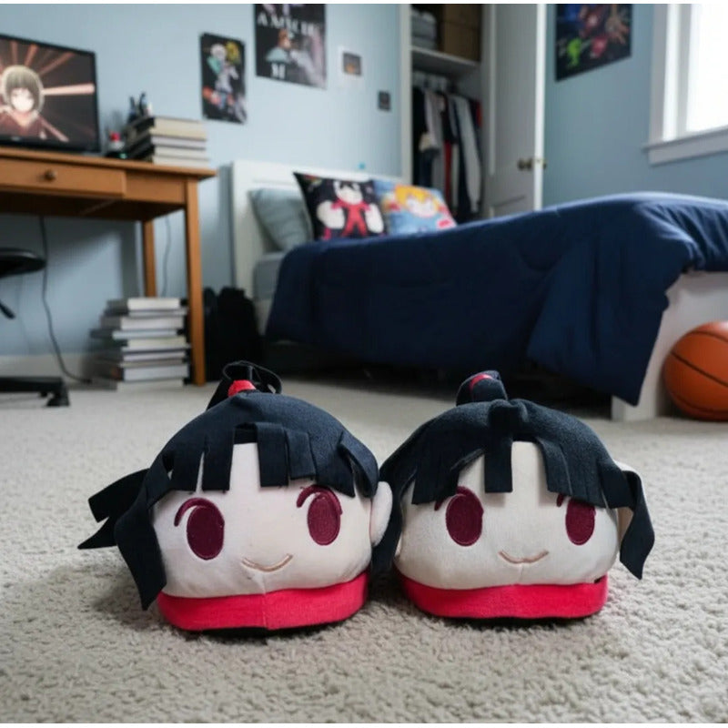 Pantuflas Acolchada Abierta Anime Sango Inuyasha Talla 36-41 Negro Sango Inuyasha Único