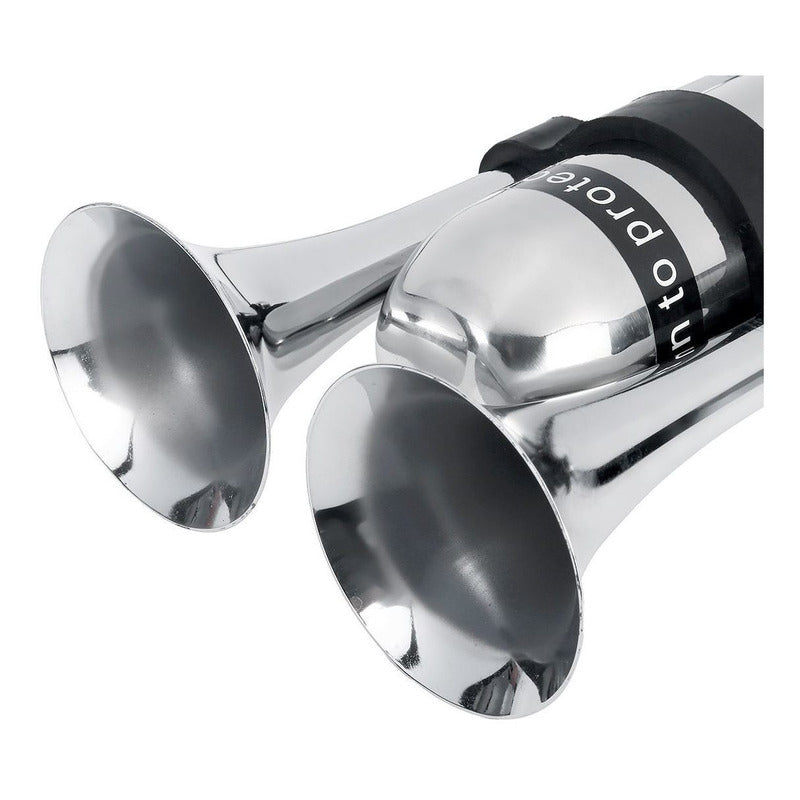 Bocina De Aire Blazer Eléctrica Doble Trompeta 12-24v Potent