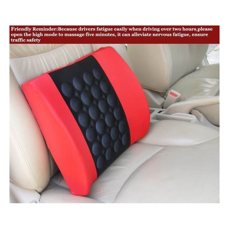Cojín Lumbar Masajeador Respaldo Ergonómico Almohada Espalda
