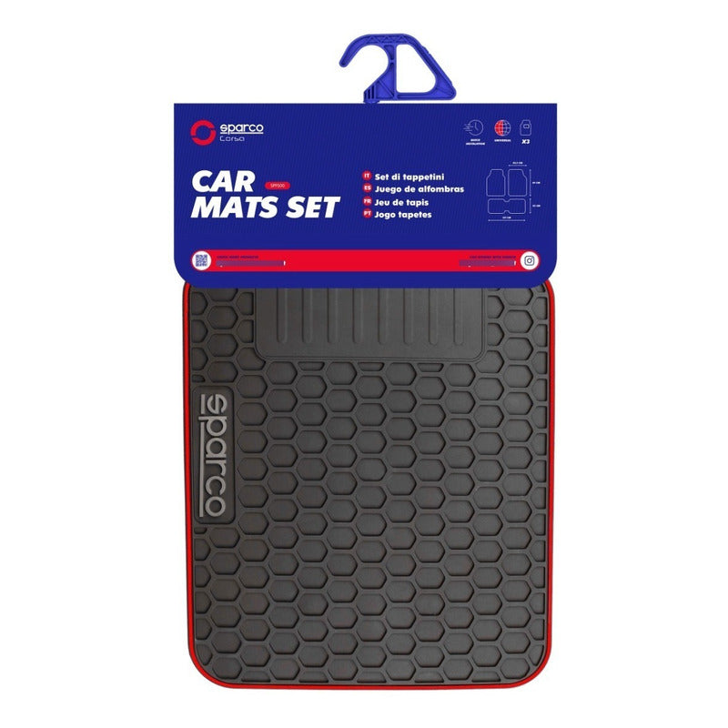 Cubre Piso Auto Goma Camello Sparco Original Universal / R&c