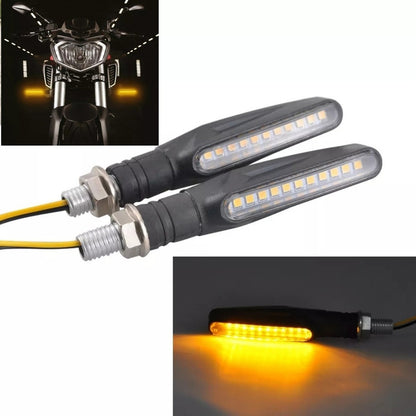 X2 Luces Intermitente De Moto Led De Viraje Ambar Moto /r&c