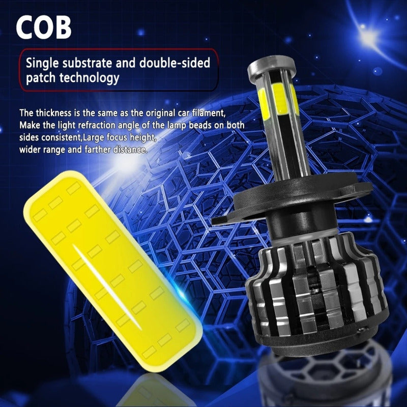 X2 Ampolleta Turbo Led 18000lm H1 Super Potente /ryc