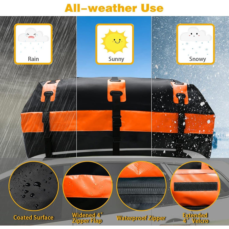 Bolso Porta Equipaje 425lts + Afombrilla Impermeable Candado