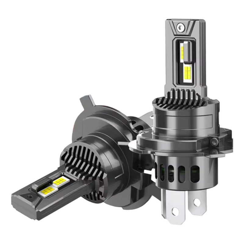 X2 Ampolleta Turbo Led 12v 6000lm Auto H4 Sin Cables