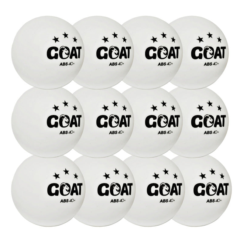 Set De 12 Pelotas De Ping Pong Tenis De Mesa Goat 3 Estrella