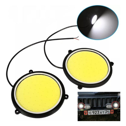 X2 Neblinero Led Cob Alto Brillo Neblineros Adhesivo Redondo