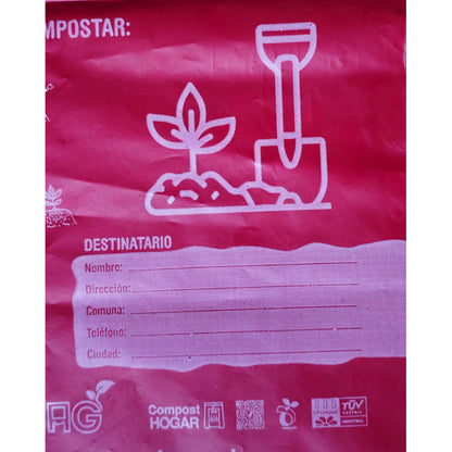100 Bolsas Courier 23x31cm 100% Compostable Maiz Ecológica