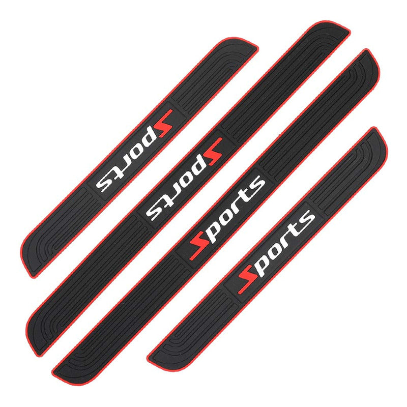 X4 Pisadera De Goma Adhesiva Sticker Cubre Socalo Protección