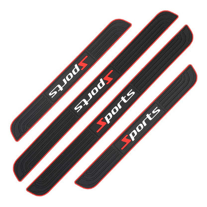 X4 Pisadera De Goma Adhesiva Sticker Cubre Socalo Protección