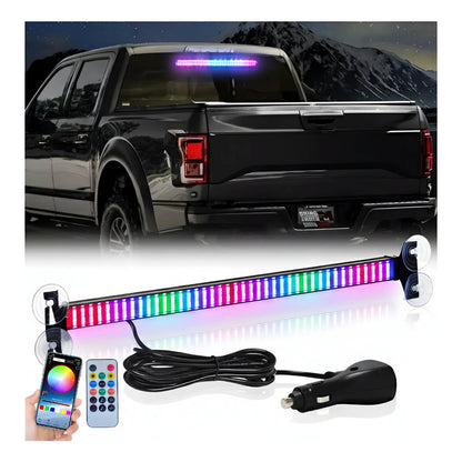 Baliza De Parabrisa Bluetooth Barra Led Estroboscópica Rgb Bluetooth 52cm 251945