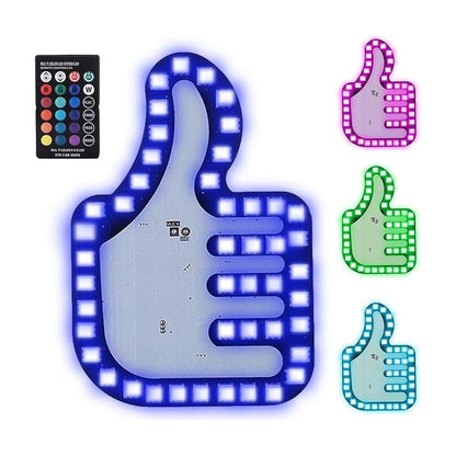 Mano Led Señal Parabrisa Auto Usb Luz Rgb Gestos Cn Control